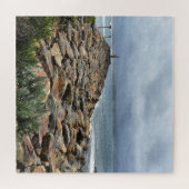 岩が海に出会う場所 – バスティオンポイント ジグソーパズル (横)