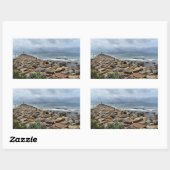 岩が海に出会う場所 – バスティオンポイント 長方形シール (シート)