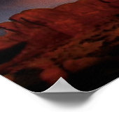 岩が燃え上がる ポスター (角)