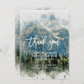 岩だらけの山結婚林野 サンキューカード (正面/裏面)
