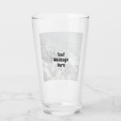 岩だらけの海の海岸の白黒写真 タンブラーグラス (裏面)