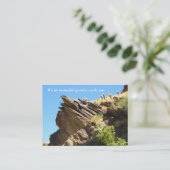 岩とし無地のて_我々は美しい花崗岩の作品も行う 名刺 (スタンド正面)