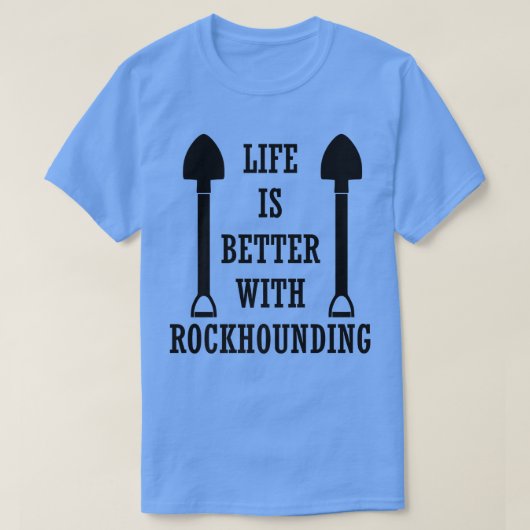 岩と地球科学の生活アイロニックなロックンリング Tシャツ (デザイン正面)