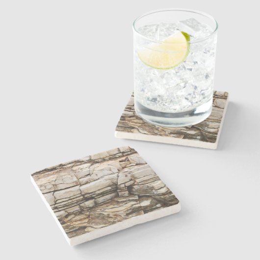 岩と崖 ストーンコースター (横)