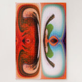 岩と水芸術 ジグソーパズル (縦)