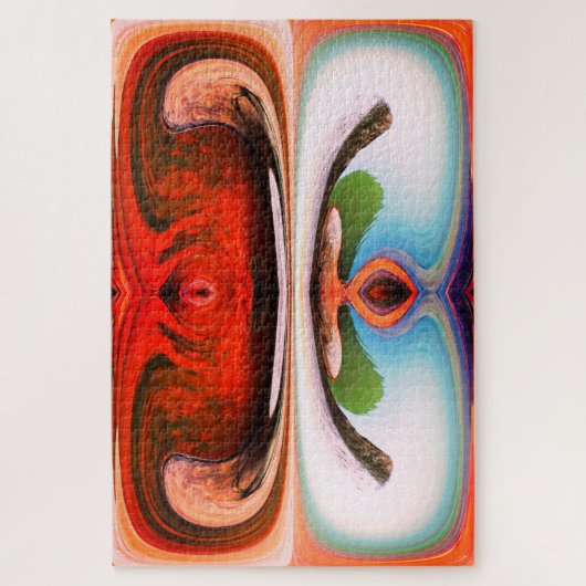 岩と水芸術 ジグソーパズル (縦)