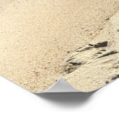 岩と波のポスター付き海岸線 ポスター (角)