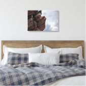 岩と雲 – "赤い岩"コロラド キャンバスプリント (インサイチュ (寝室))