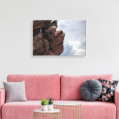 岩と雲 – "赤い岩"コロラド キャンバスプリント (インサイチュ (リビング))