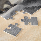 岩にきらめく可愛いチムンク ジグソーパズル (側面)