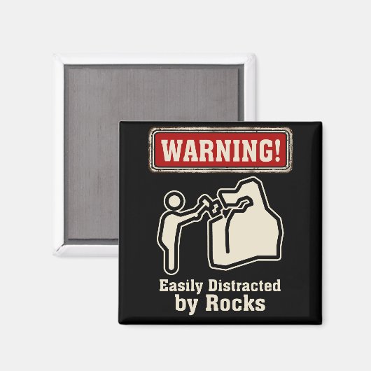 岩に容易に気を取られる岩石鉱物コレクター マグネット (正面/裏面)