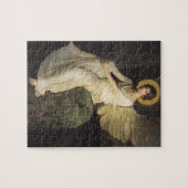 岩に座する翼の人物(Abbott Thayer作) ジグソーパズル (横)