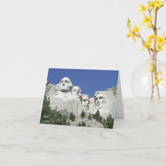 岩に彫られた大統領たち、マウントラッシュモア、SD カード (黄色い花)