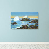 岩に沿ったサーフェスのビュー キャンバスプリント (インサイチュ (ウッドフロア))