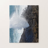 岩に波を打つ ジグソーパズル (縦)