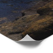 岩に波を打つ ポスター (角)