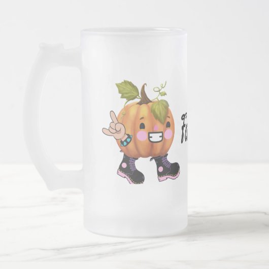岩に落ちる フロストグラスビールジョッキ (左)