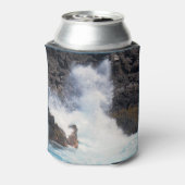 岩に衝突 缶クーラー (缶裏面)