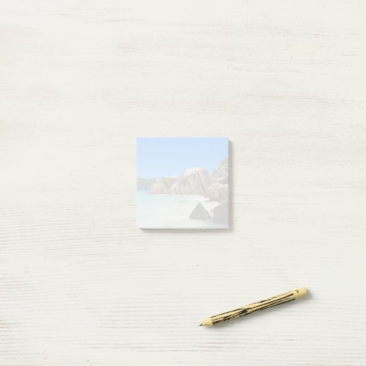 岩に覆われた海岸が美しい熱帯海 ポストイット (デスク上)