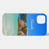 岩に覆われた海岸が美しい熱帯海 Case-Mate iPhoneケース (裏面 (横))