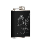 岩のシルエットミュージシャン フラスク (右)