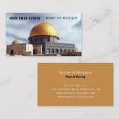 岩のドーム，イスラム教，宗教 名刺 (正面/裏面)