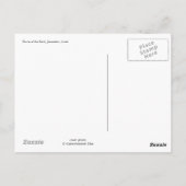 「岩のドーム、エルサレム」ポストカード ポストカード (裏面)