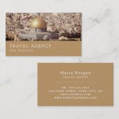 岩のドーム，エルサレム，旅行代理店 名刺 (正面/裏面)