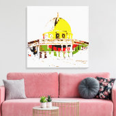 岩のドーム – 平和の象徴 キャンバスプリント (インサイチュ (リビング))