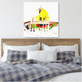 岩のドーム – 平和の象徴 キャンバスプリント (インサイチュ (寝室))