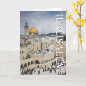 岩のドーム | 西の壁広場 | 誕生日 カード (黄色い花)