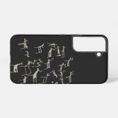 岩のペトログラフ　古代ヨーロッパの狩猟　鹿 SAMSUNG GALAXYケース (裏面横)