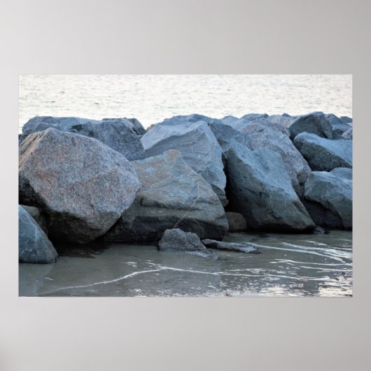 岩のポスターによる海 ポスター (正面)