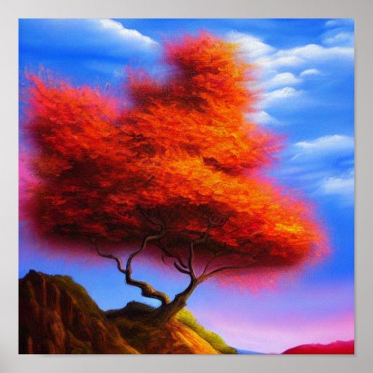 岩のポスターに基づく木 ポスター (正面)