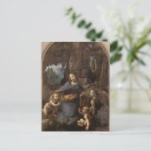 岩のヴァージン, c.1508 ポストカード (スタンド正面)