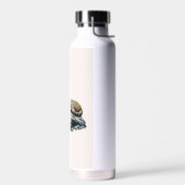 岩の上で休むチーター ウォーターボトル (左面)