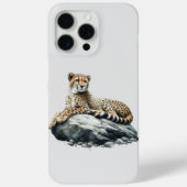 岩の上で休むチーター Case-Mate iPhoneケース (裏面)