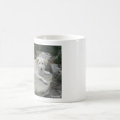 岩の上で休む犬 コーヒーマグカップ (中央)