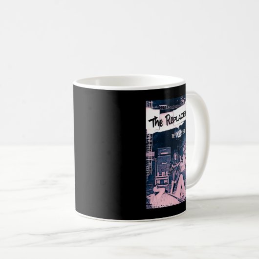 岩の上で愛の代替バンドミュージック コーヒーマグカップ (正面右)