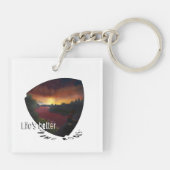 岩の上に命が勝った。岩の登山者 キーホルダー (裏面)