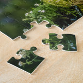 岩の上に座っているハゲのワシ ジグソーパズル (側面)