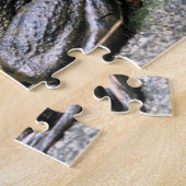 岩の上に座っている水牛の自然 ジグソーパズル (側面)