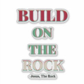 岩の上に建て、イエス・キリスト岩のシール シール (正面)