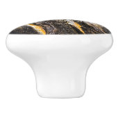 岩の上に横たわるアシカ セラミックノブ (側面)