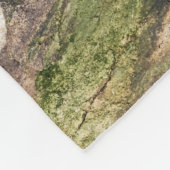 岩の上に横たわるアシカ フリースブランケット (角)