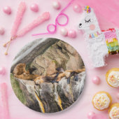 岩の上に横たわるアシカ ペーパープレート (パーティー)