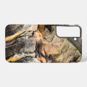 岩の上に横たわるアシカ SAMSUNG GALAXYケース (裏面横)