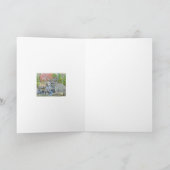 「岩の上に水が流れ落ちる」(自然撮影) カード (内部)