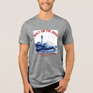岩の上に立つ トライブレンドTシャツ
