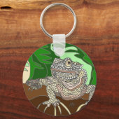 岩の上のイグアナ キーホルダー (裏面)